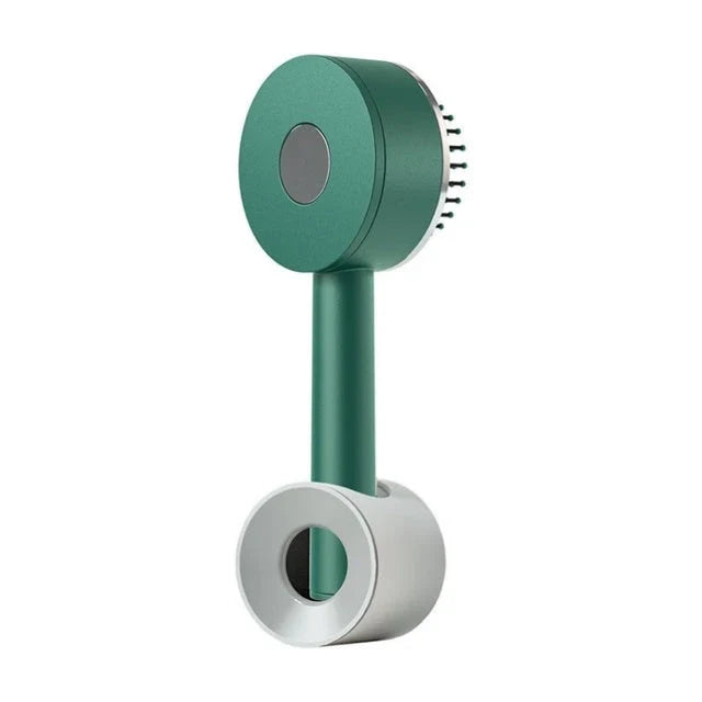 Luxurious hair massage comb with air-cushioned bristles for a soothing scalp experience and effortless styling