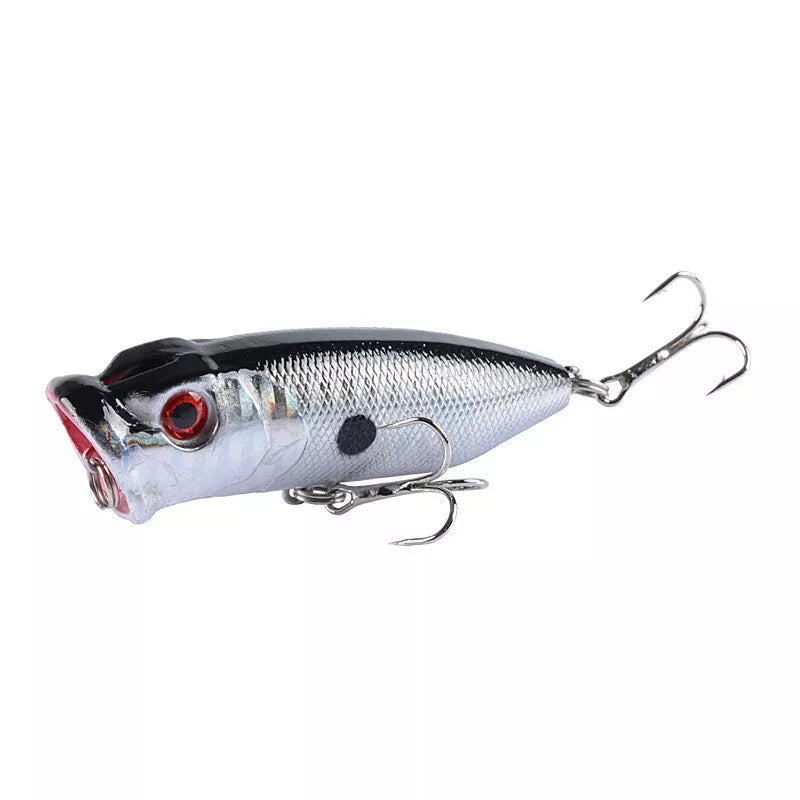 Bionic Fishing Lure On Water Surface - 6.5cm plastic bait with 6# hook in vibrant colors