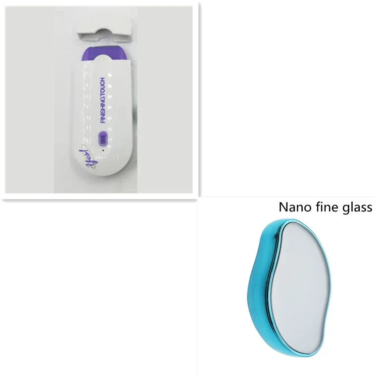 Cordless electric hair remover for smooth, hair-free skin on face, legs, and other areas