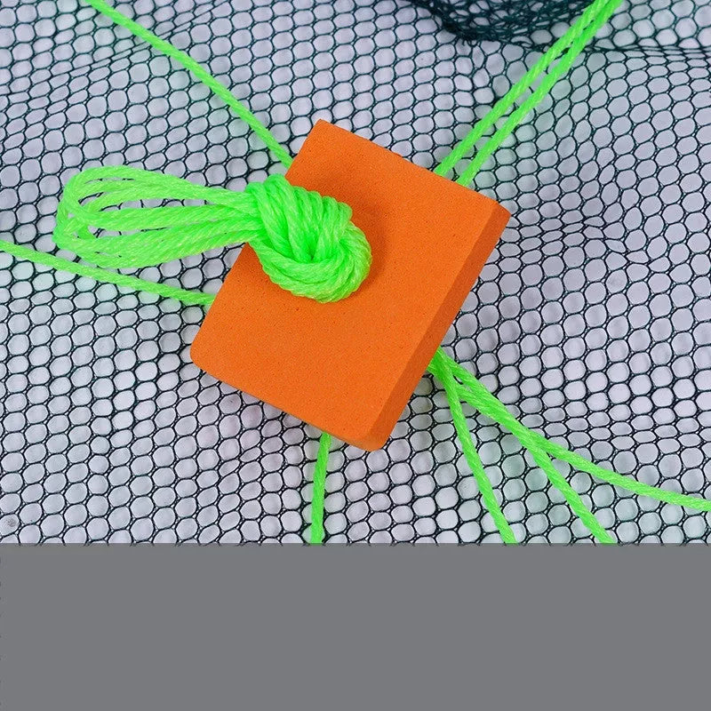 Green folding mouth net moving fishing gear for prawn catching