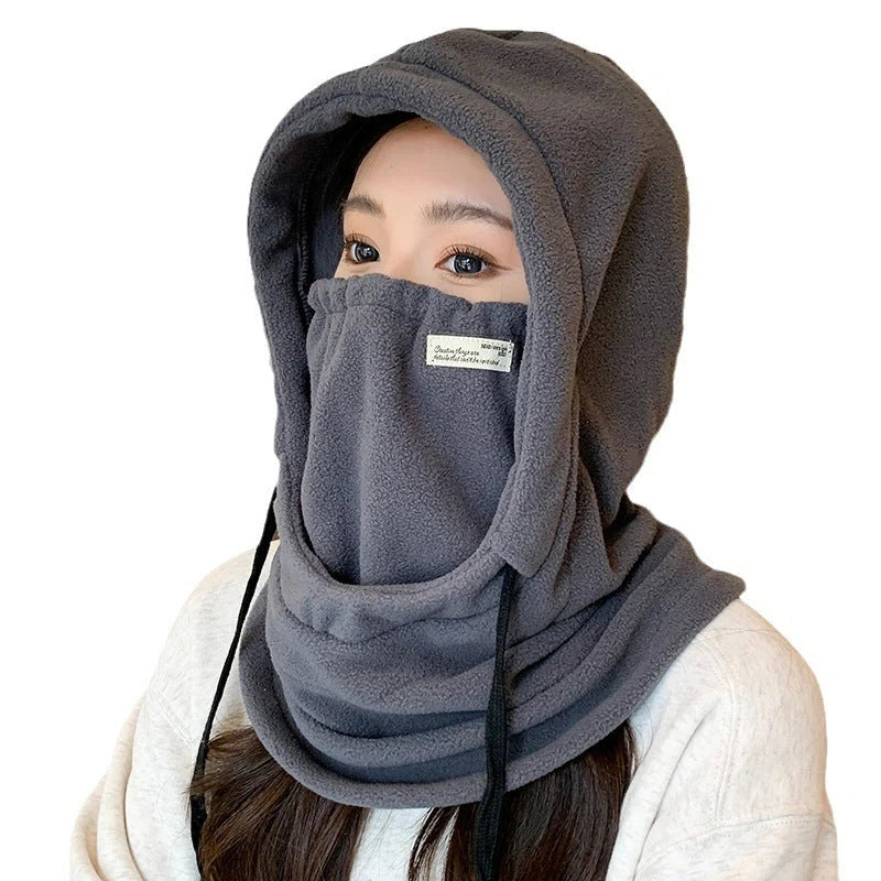 Winter Women's Windproof Cycling Hat in various colors, featuring rabbit fur lining for warmth.