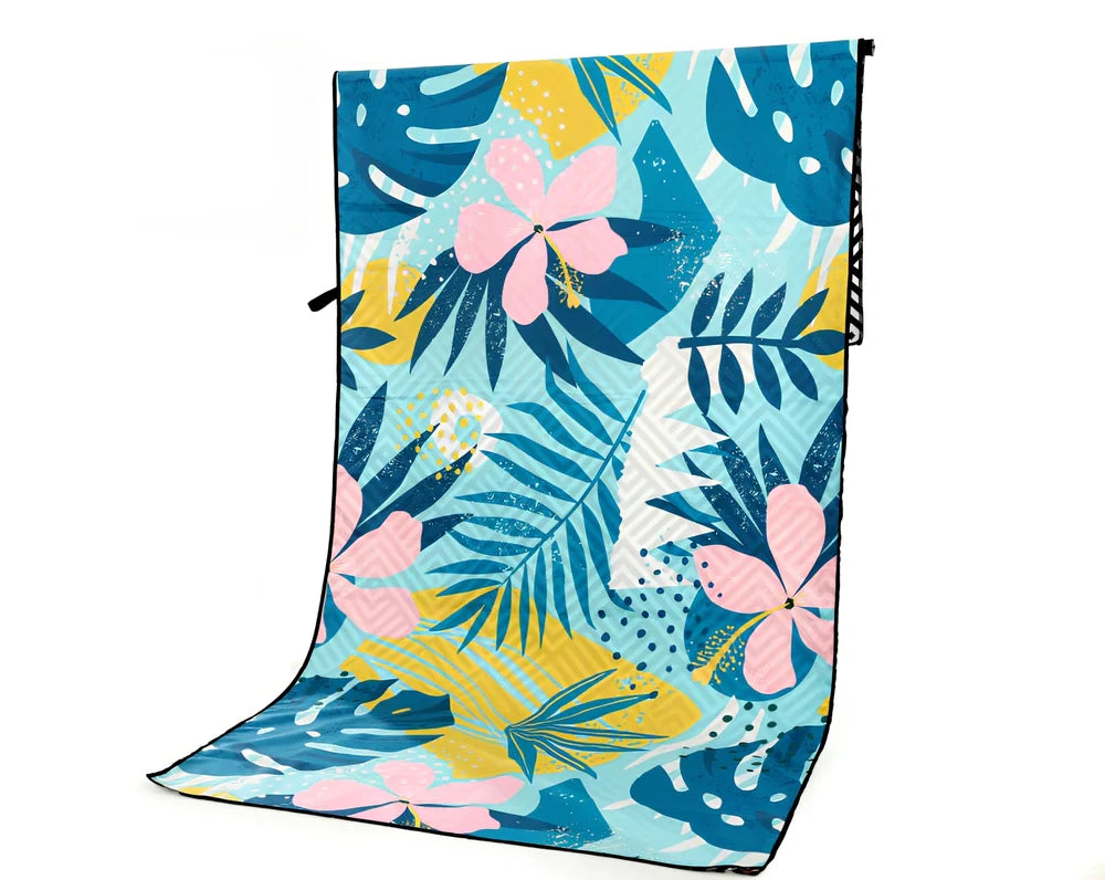 Superfine fibre beach towel in various colours, 175x75cm size, 280g lightweight for travel and outdoor sports