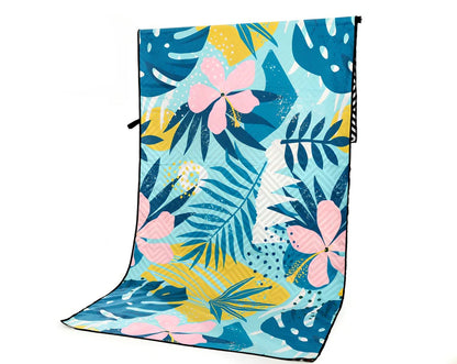 Superfine fibre beach towel in various colours, 175x75cm size, 280g lightweight for travel and outdoor sports