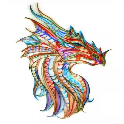 Handmade quilted paper painting set with animal themes and crafting tools