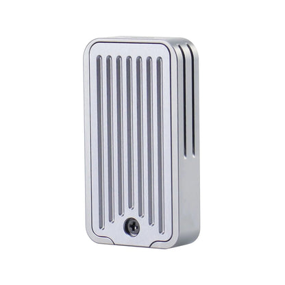 Aluminum external SSD enclosure measuring 5.2cm with USB-C port for 10Gbps transfers