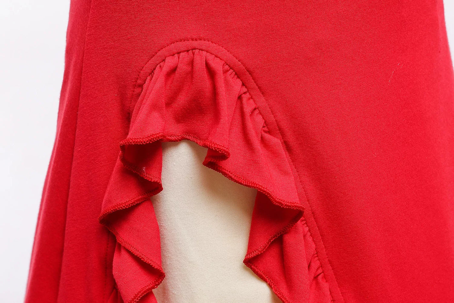 Halloween Kids' Skirt Girls' Princess Dress in vibrant red, perfect for trick-or-treating