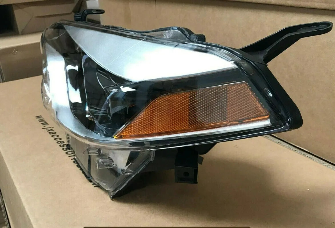 Halogen headlight assembly for 2014-2015 Toyota Corolla with polycarbonate lens and ABS housing