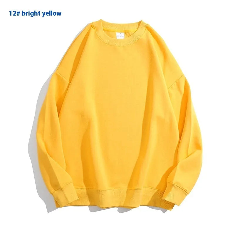 Cotton off-shoulder sweater in loose fit with long sleeves and round neck, available in multiple colours