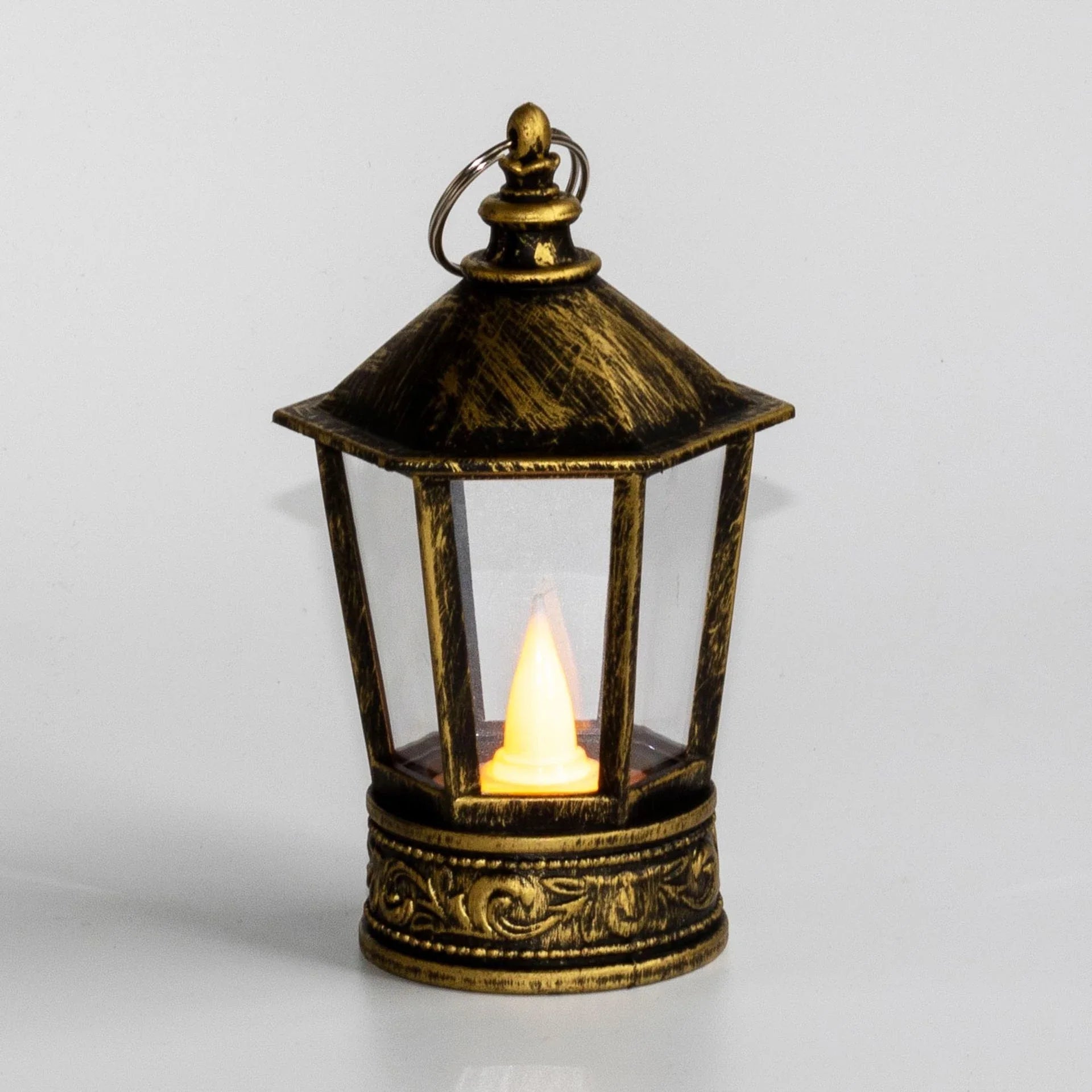 Festive LED Christmas lanterns with Santa Claus, snowman, and other holiday-themed designs