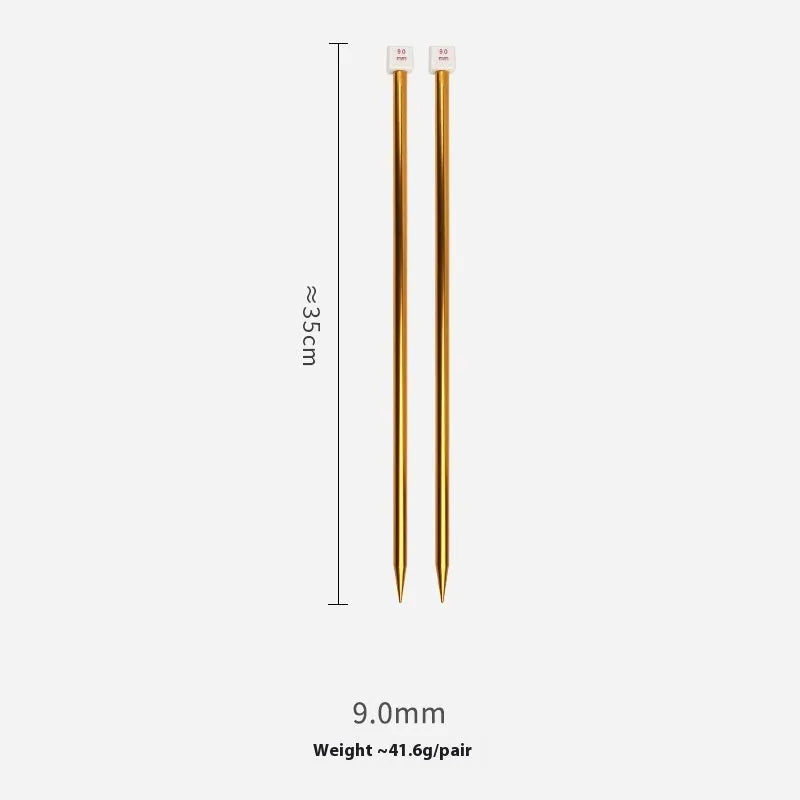 Lengthened crochet hook set with protective caps in 14 sizes from 2.0mm to 10.0mm for knitting