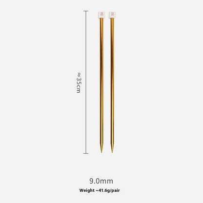 Lengthened crochet hook set with protective caps in 14 sizes from 2.0mm to 10.0mm for knitting