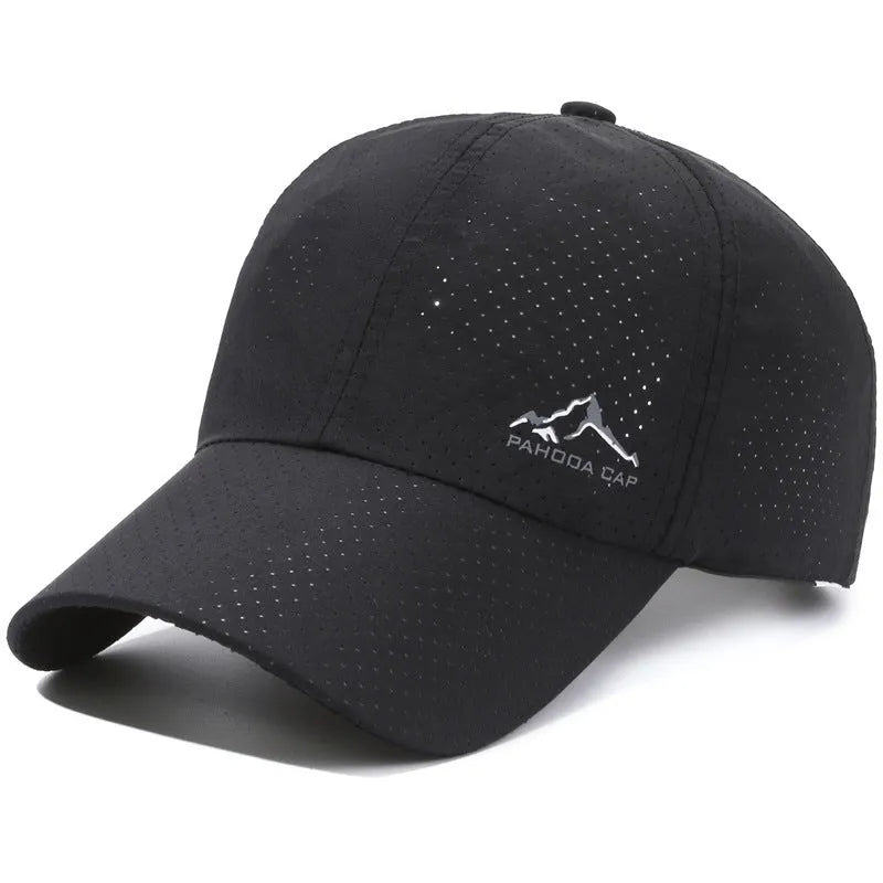 Korean-style adjustable baseball cap in dome crown design with polyester fabric for summer sun protection