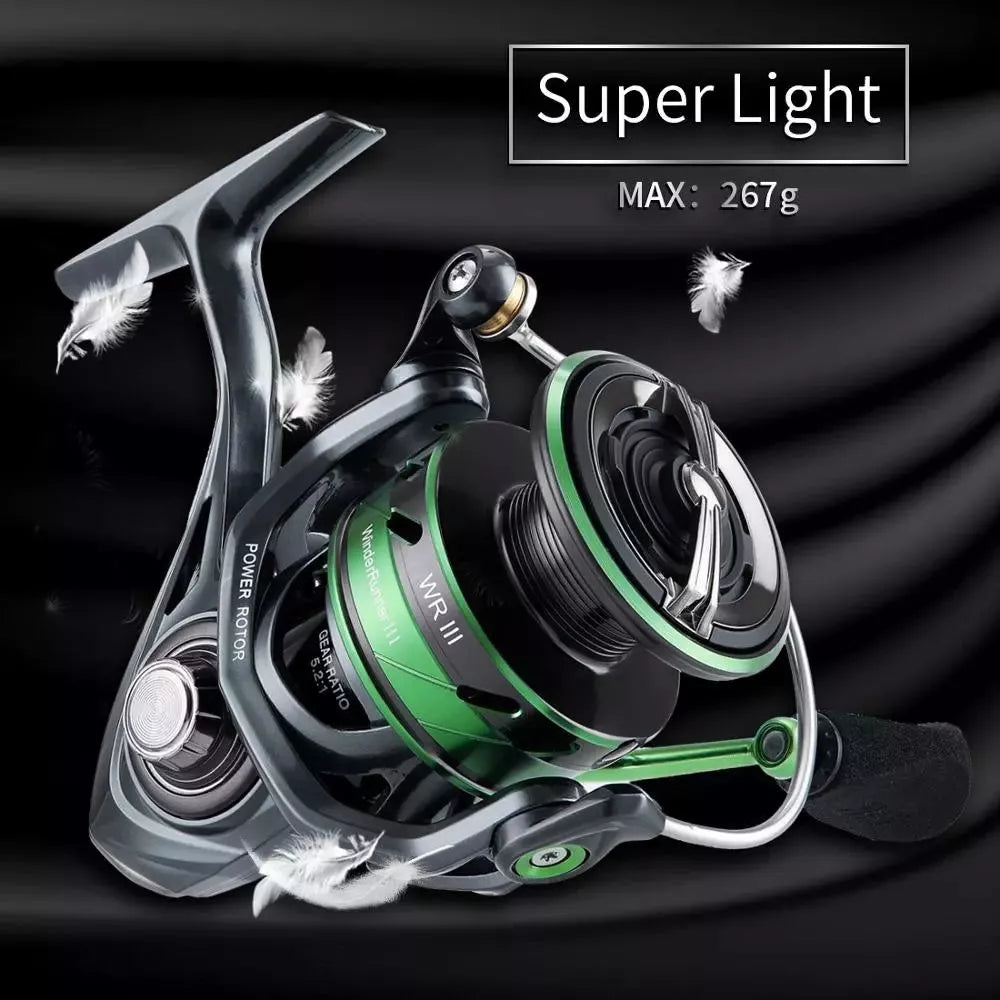 WR 3rd Generation Sea Fishing Reel with carbon fiber brake system and CNC machined aluminum spool