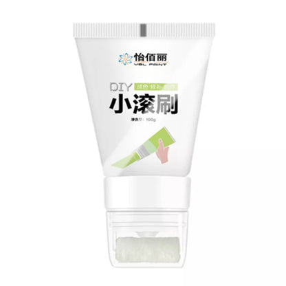 Rolling brush latex paint set for wall repair in seven colors with small roller brush