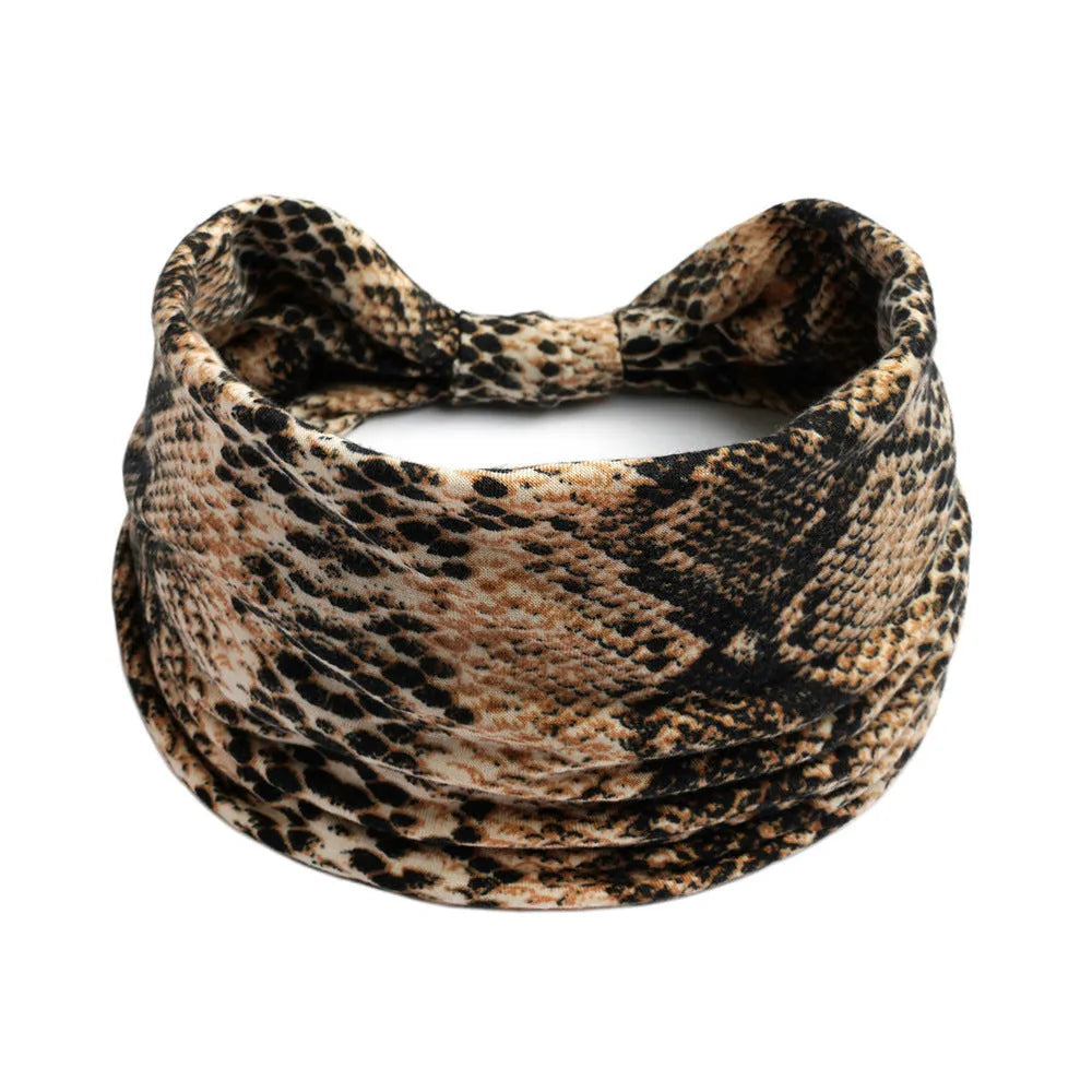 Bohemian cloth yoga sports headband with floral and polka dot patterns, available in multiple colours.