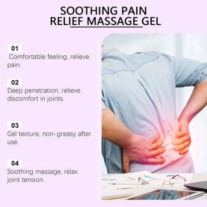 100g tube of Body Massage Gel for knee and elbow joint care on a plain background.