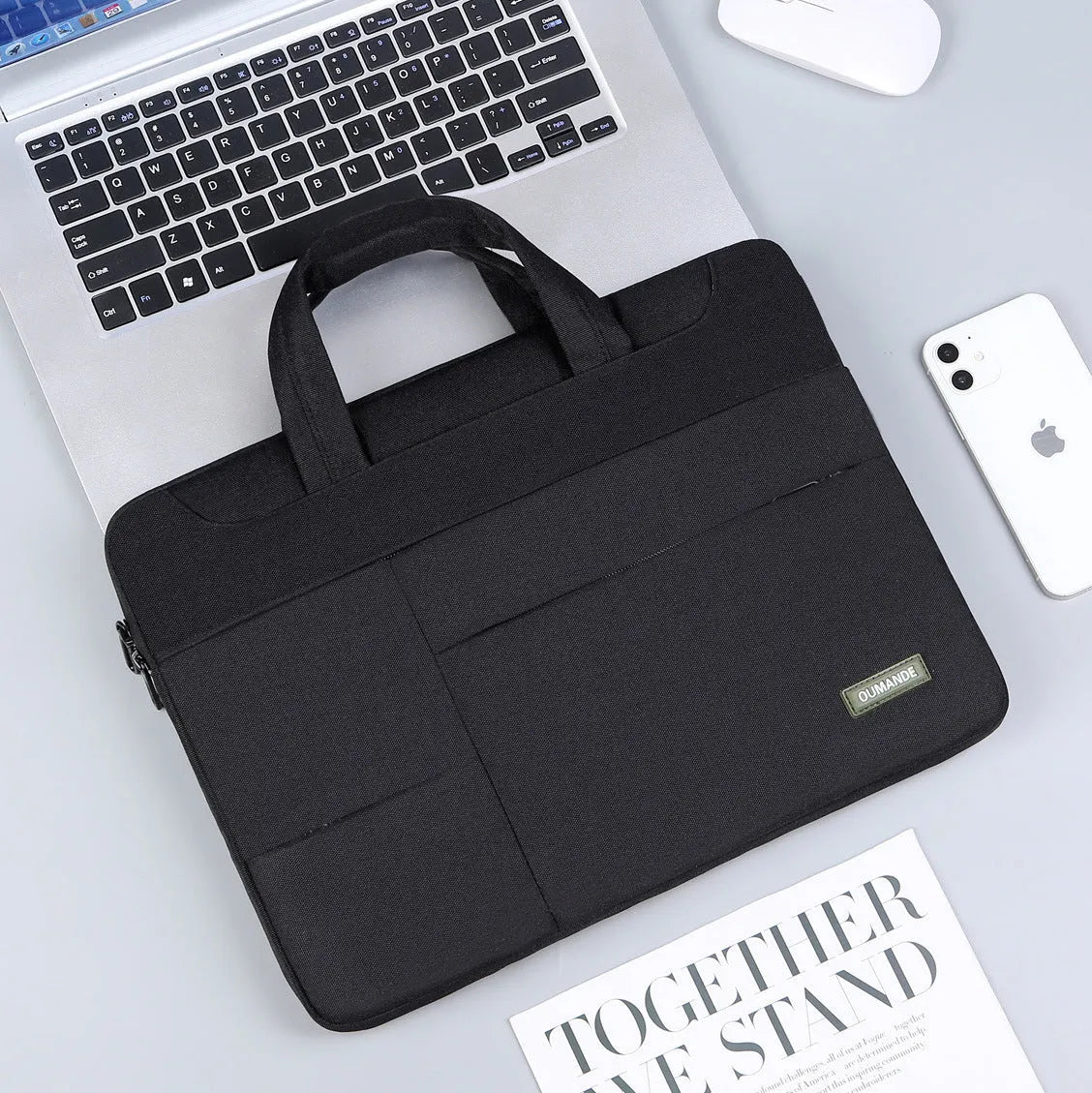 15.6-inch waterproof Oxford cloth laptop bag in six colour options with wear-resistant lining