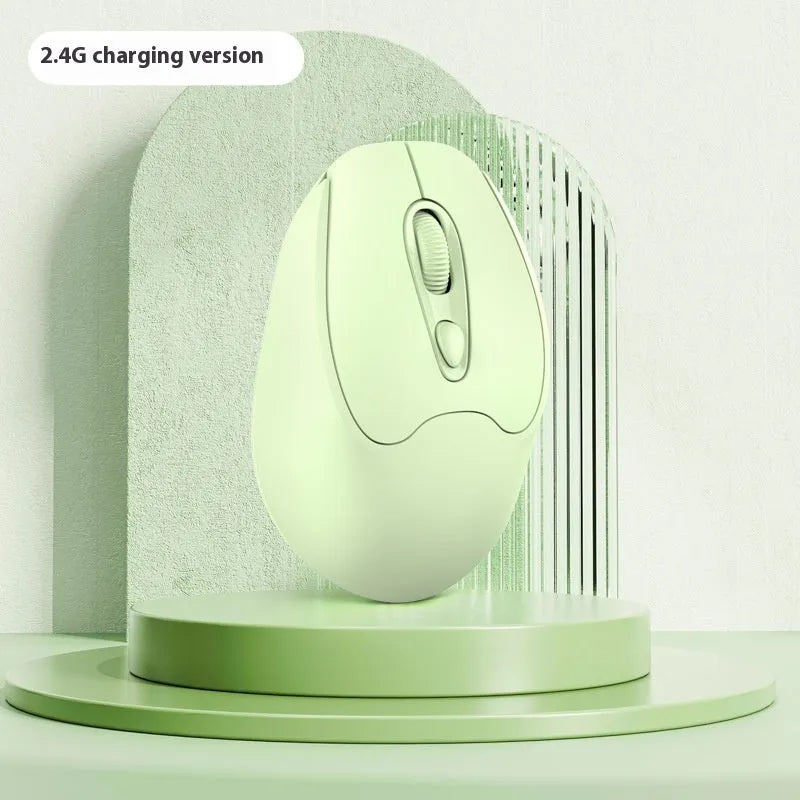 Dual-mode Bluetooth wireless mouse in multiple colours with quiet click operation