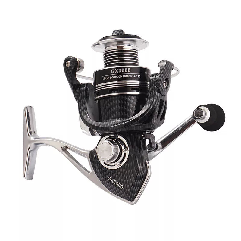 Metal Double Bearing Fishing Reel with specifications GX1000 to GX7000