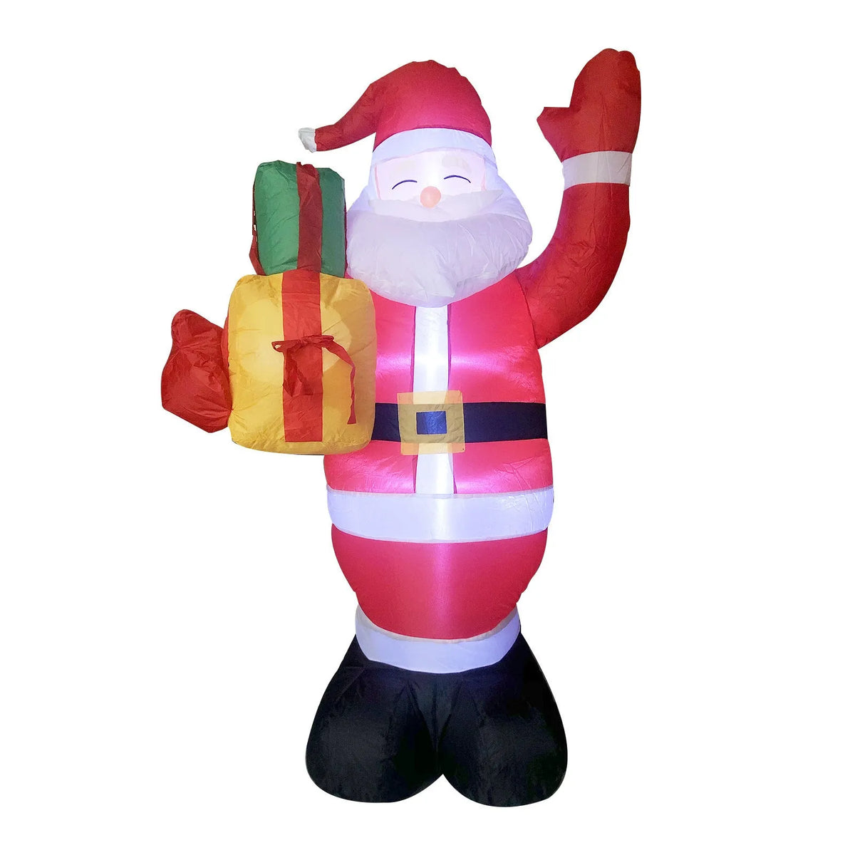 Christmas LED lights inflatable outdoor decor showing Santa, tree, snowman character options