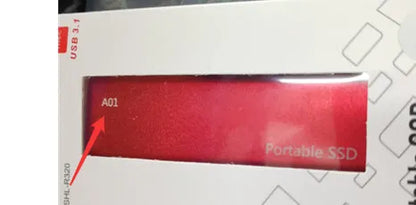 Cross-border hot mobile SSD expansion hard disk with ultra-thin metal shell showing multiple interface colour options
