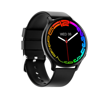 Smart watch with Bluetooth call, 1.32in TFT screen, silicone strap, magnetic charging cable, Black Gold Pink colours