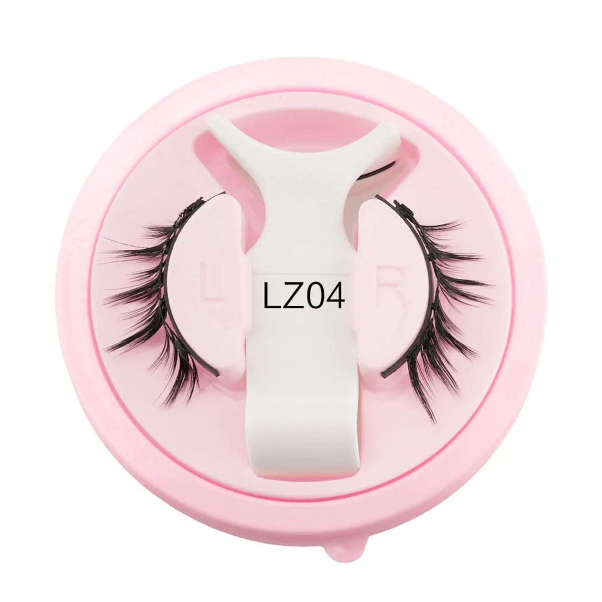 Reusable waterproof glue-free false eyelashes set with artificial fibre construction