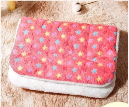 Reversible cat mat blanket in lamb wool and flannel, thickened double-sided seat cushion, XS to XL