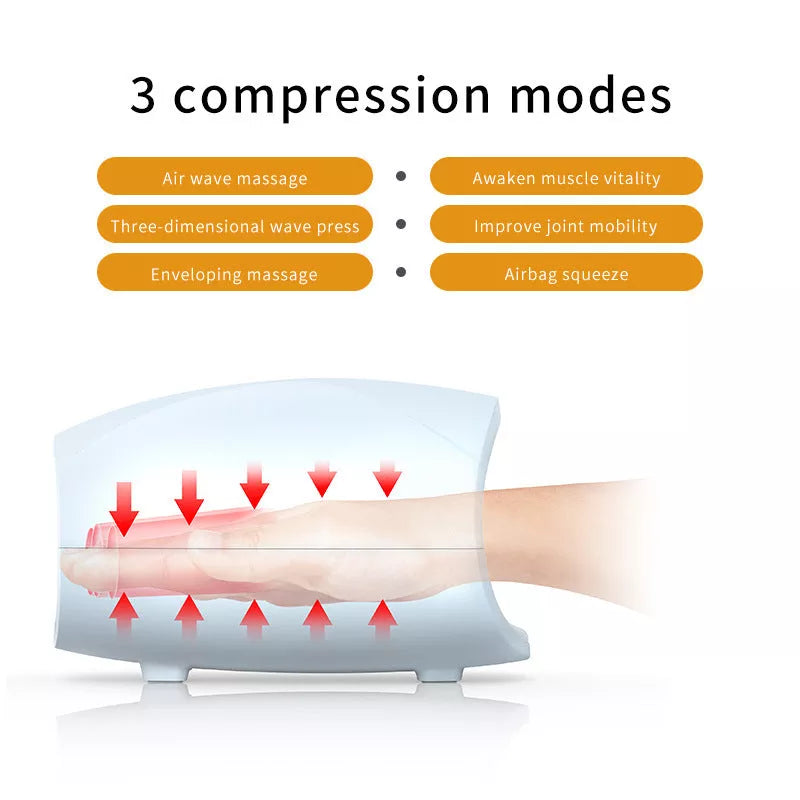 Electric Mouse Hand Massage Instrument with heating function for palm, finger, and wrist relief