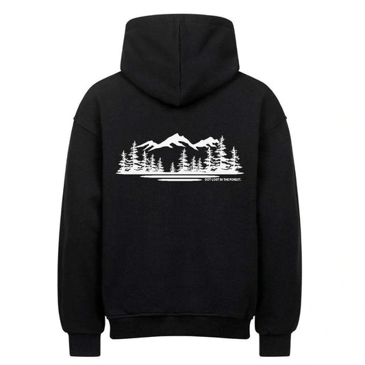 Black drop-shoulder sleeve hoodie with front pocket, available in sizes S to 5XL