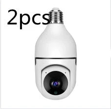 Versatile 1080p Wi-Fi Camera Bulb with 4X Zoom, Automatic Tracking, Colorful Night Vision, and Alexa Integration