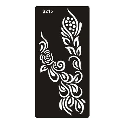 Geometric hollow design temporary tattoo sticker in Southeast Asian style on water transfer paper
