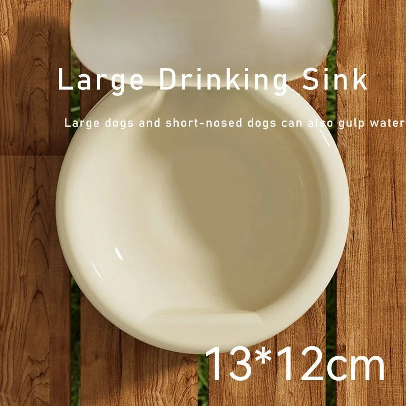 500ml portable pet water bottle with foldable drinking bowl in various colors