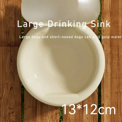 500ml portable pet water bottle with foldable drinking bowl in various colors
