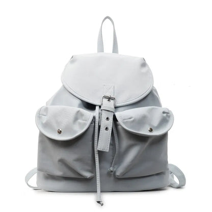 Women's large capacity Oxford cloth schoolbag with sewing thread and printing, free size, available in eight colours