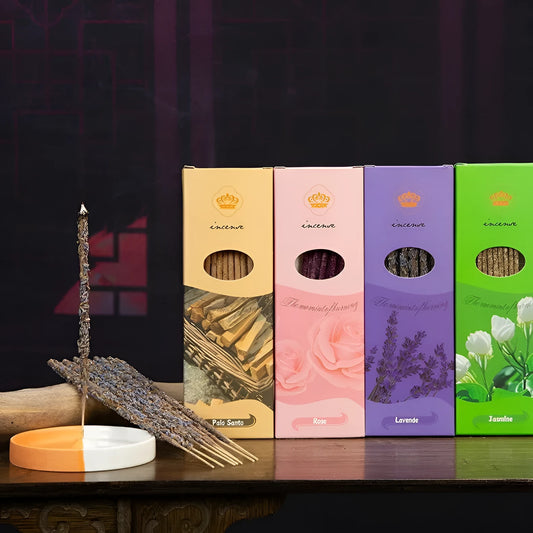 Handmade Argentinian incense sticks set with eight natural fragrance options in box