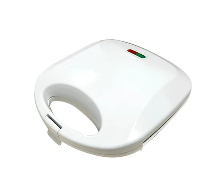 White 220V double-sided sandwich machine with 110×130mm baking trays and 750W power rating