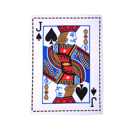 Tearproof squeaking dog toy with printed newspaper and playing card designs