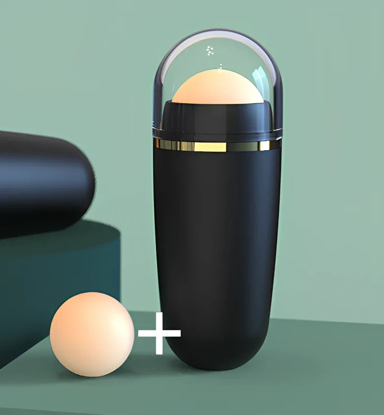 Portable volcanic stone oil absorbing ball measuring 3×8×2cm in white, black, and pink colour options