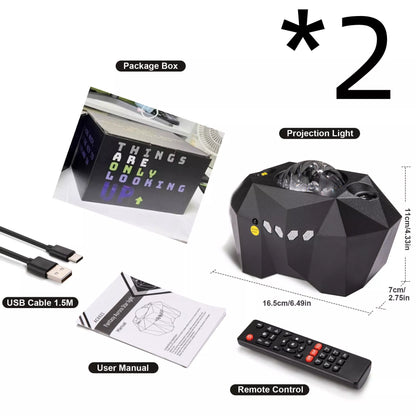 USB Water Pattern Bluetooth Music Ocean Star Projector Lamp with remote control