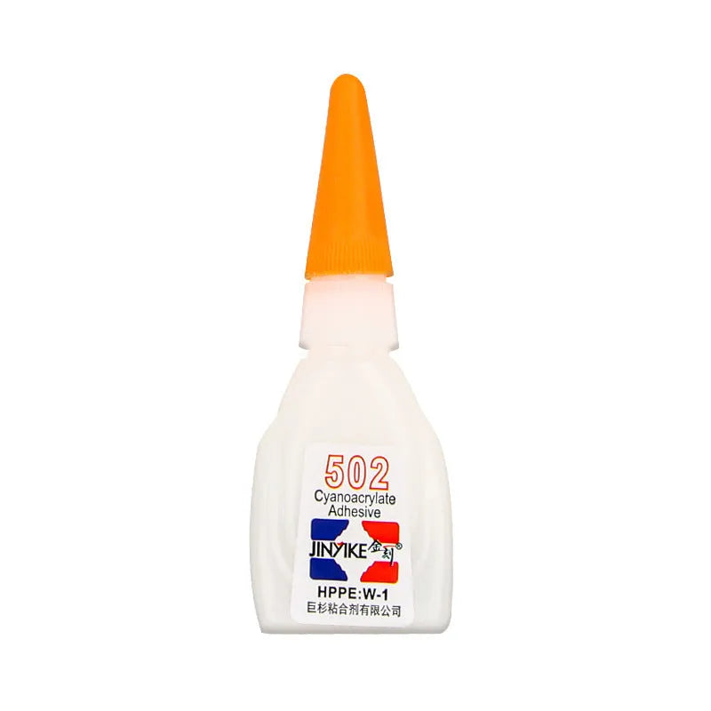 Tube of instant strong shoe repair glue in 3g and 8g sizes for mending soles and heels.