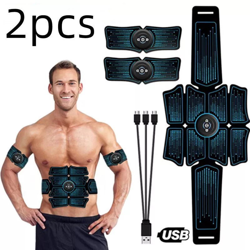 Rechargeable Home Fitness Belt Abdominal Patch with EMS technology for muscle training