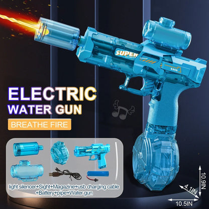 Ice Mouse electric water gun toy with 500ml water tank and high-speed firing system