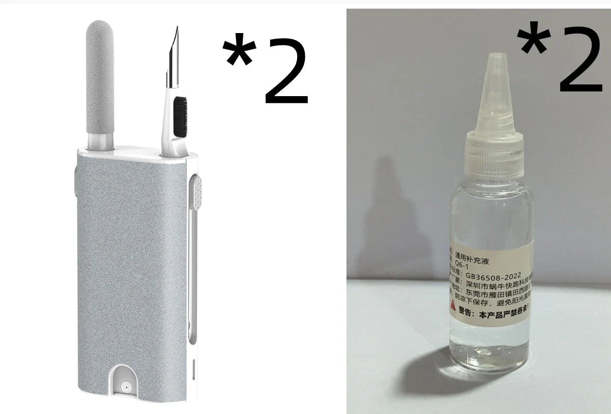 Premium 5-in-1 Screen and Electronics Cleaning Kit with Soft Flocking Sponge, High-Density Brush, and More for Phones, Tablets, Laptops, and Other Devices