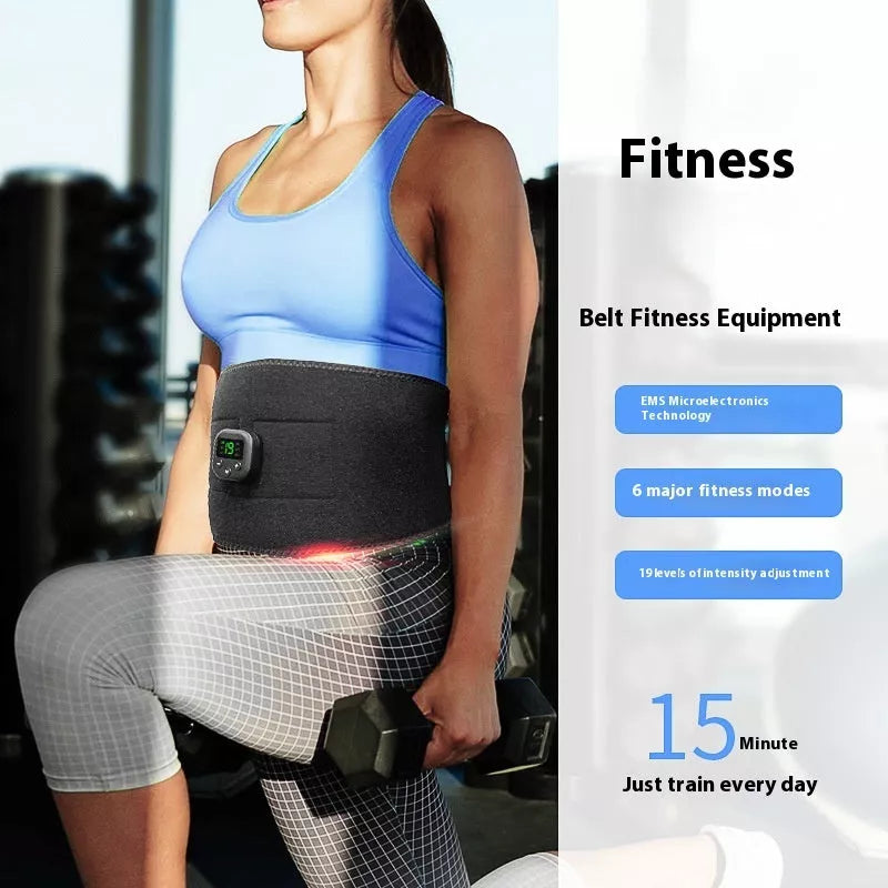 Smart Waist Shaping Belt with digital display for customizable fitness workouts
