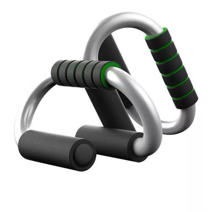 Steel Push-up Bracket for chest muscle workouts with foam grip and non-slip base