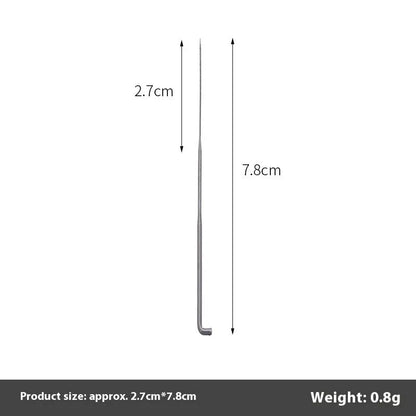 Wool felt stamp pin handicraft tool with oil-free needles in 9.0cm, 8.6cm and 7.8cm lengths and multiple needle types