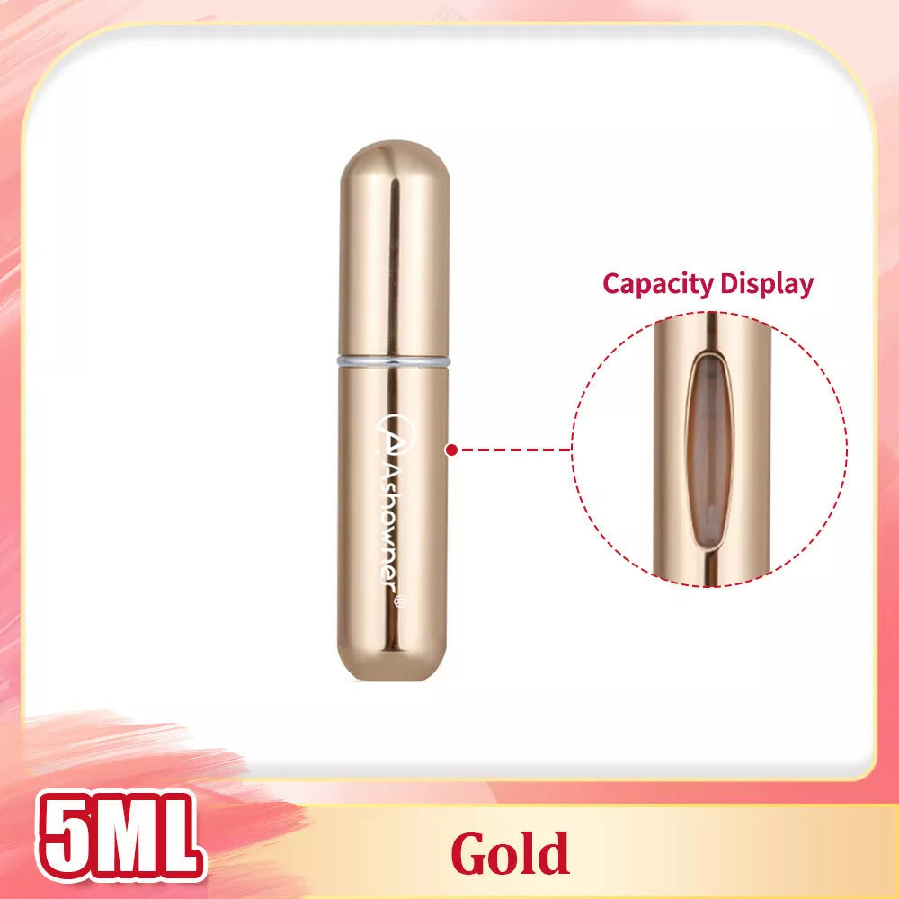Mini Portable Perfume Bottle Spray in various colors and sizes for on-the-go fragrance