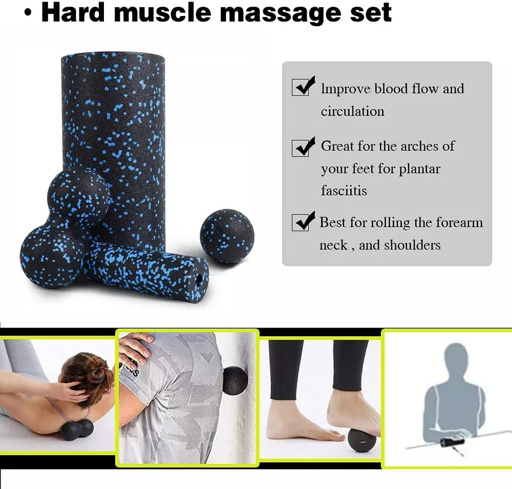 Yoga Column Peanut Ball EPP Foam Shaft Set for physical therapy and exercise