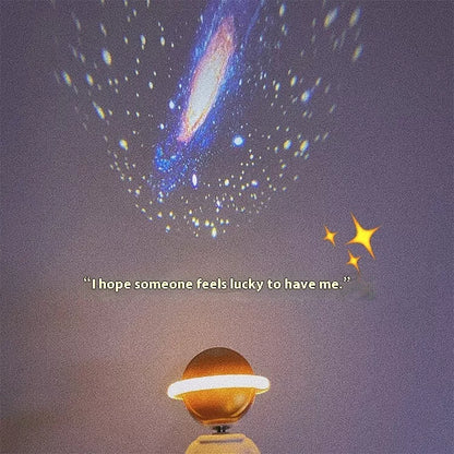 Astronaut Star Projector Lamp with customizable star projections and USB charging